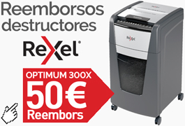 Destructores REXEL amb promo reembors