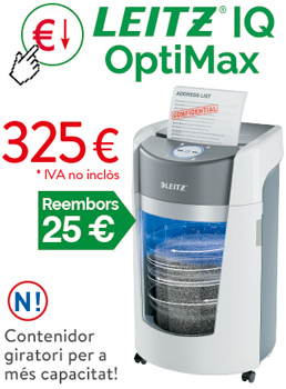 Destructora de paper LEITZ IQ OptiMax