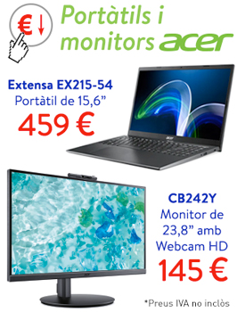 Monitors i ordinadors portàtils ACER
