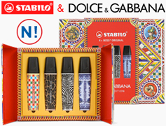 Estoig retolados Stabilo Boss disseny Dolce&Gabbana