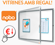 Vitrines en oferta + regal NOBO!