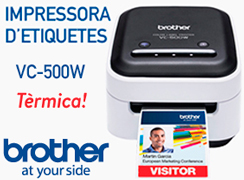 Etiquetadora a color BROTHER VC-500W