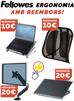 Reemborsos en articles ergonòmics FELLOWES