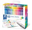 Retoladors de colors Staedtler Triplus Fineliner en pack 60 colors brilants. 
T...