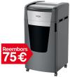 Destructora REXEL Momentum EXTRA XP422+.
- Boca d'entrada 23 cm.
- Capacitat m...