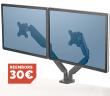 Braç per a dos monitors Platinum  fins a 32’’. Alçada ajustable fins a 41,...